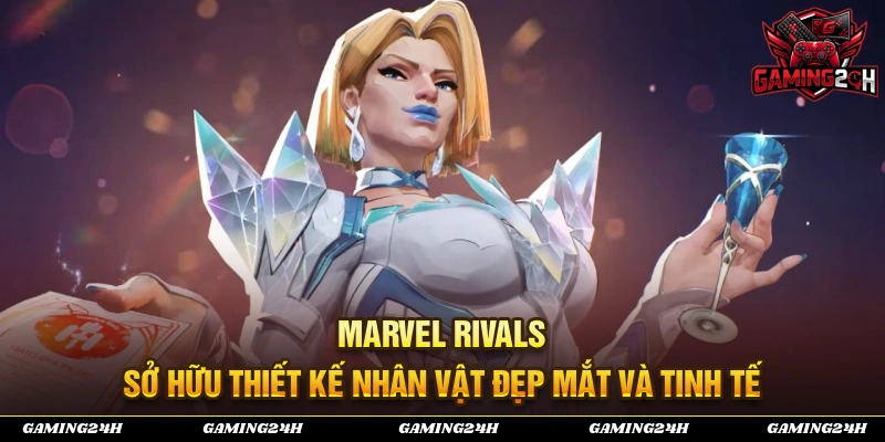 Nhân vật của trò chơi Marvel Rivals sở hữu thiết kế nhân vật đẹp măt và tinh tế 