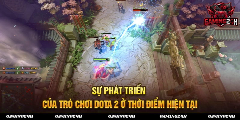 Sự phát triển của trò chơi Dota 2 ở thời điểm hiện tại